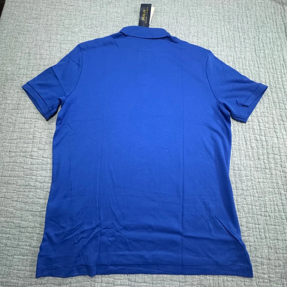 Lot of 2 NWT Polo Ralph Lauren Golf Polo Soft Cotton Shirt Men's M Blue Red Pony - Picture 7 of 7